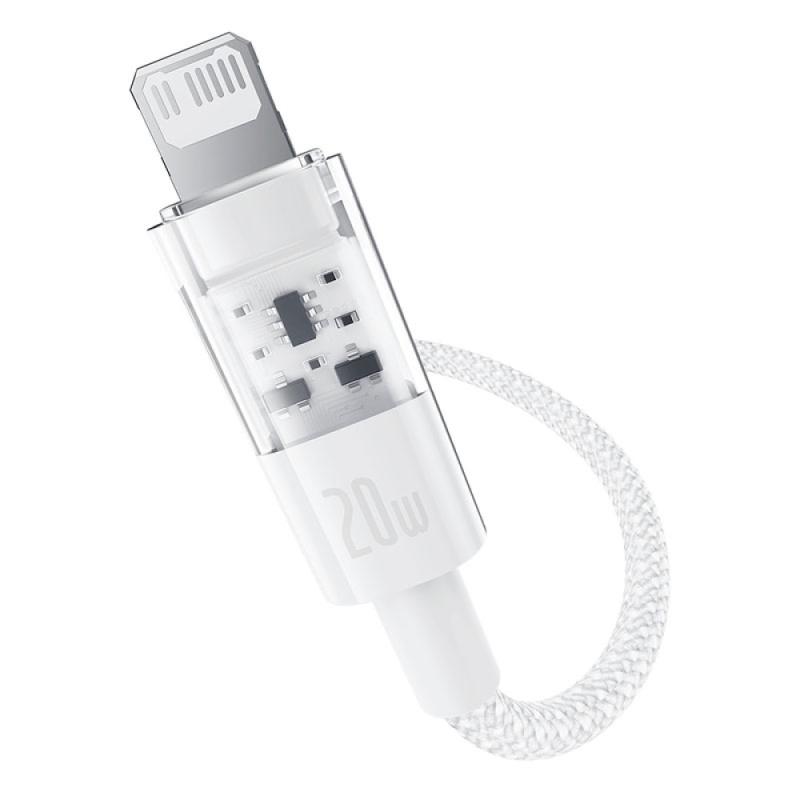 Дата кабель Baseus Gem Fast Charging USB-C → Lightning 20W (2 м) (P10373001211-01) Moon White