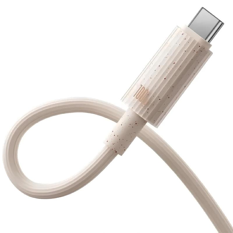 Дата кабель Baseus Habitat Series Fast Charging USB to USB-C 100W (2 м) (P1036020) Wheat Pink
