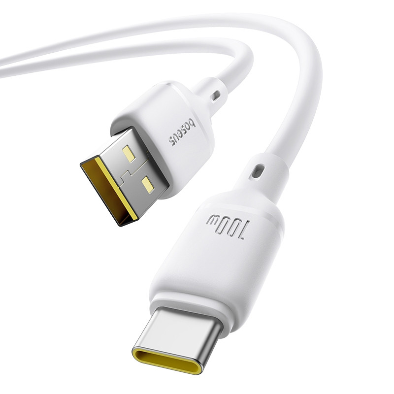 Дата кабель Baseus Silky Series OS Fast Charging USB to USB-C 100W (1 м) (P10377703)