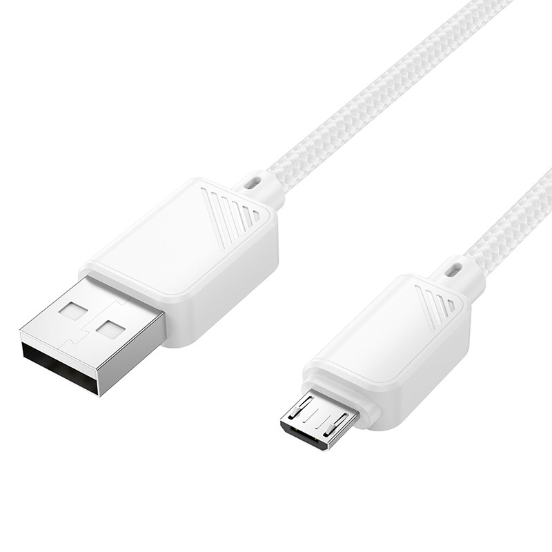 Дата кабель Hoco X113 Beneficio USB to Micro-USB (1 м) White
