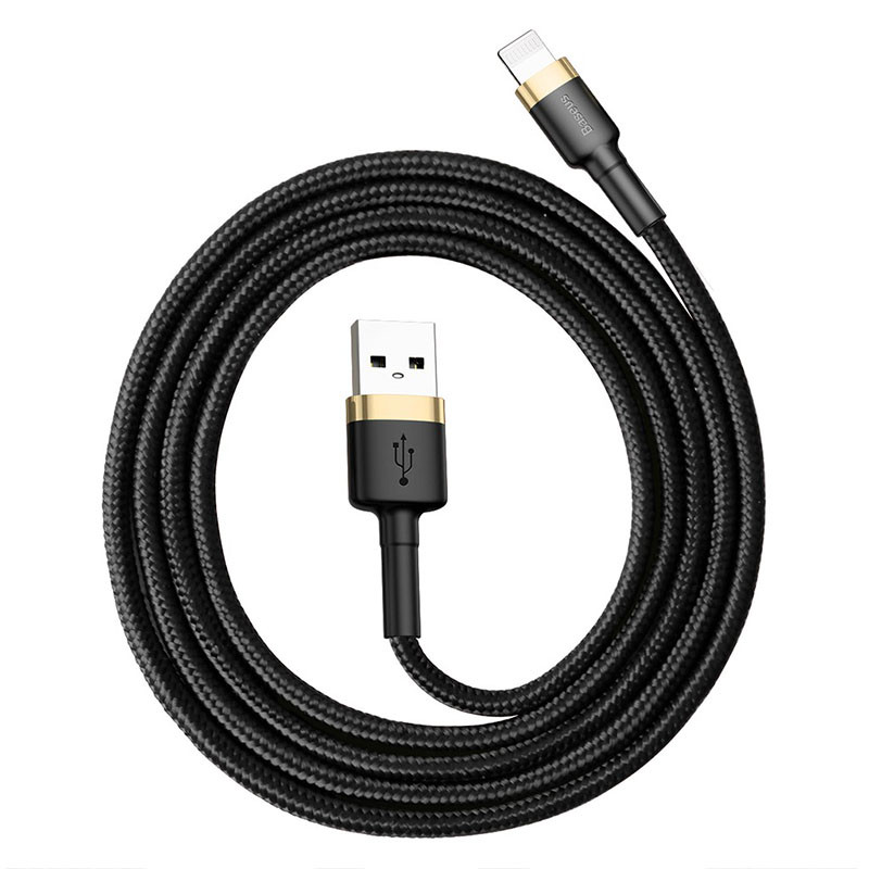 Дата кабель Baseus Cafule USB to Lightning 2.4 А (1 м) (CALKLF-B)