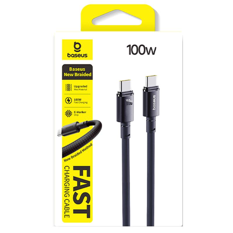 Дата кабель Baseus Braided USB-C → USB-C 100W (2 м) (E0426V)
