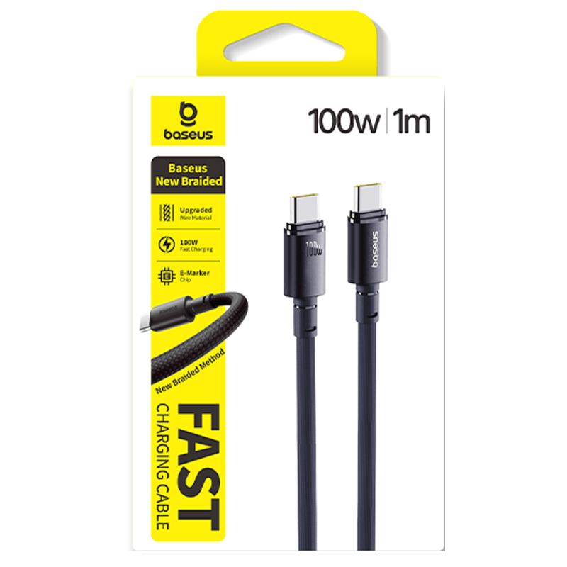 Дата кабель Baseus Braided USB-C → USB-C 100W (1 м) (E0426)