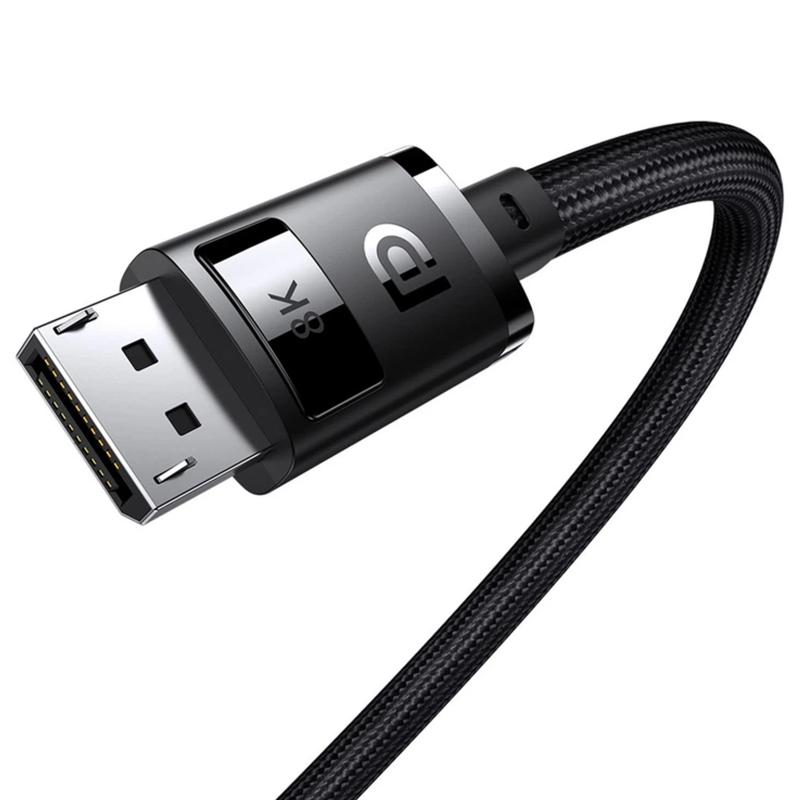 Дата кабель Baseus High Definition Series DP 8K to DP 8K (1.5 м) (B00633706111) Cluster Black