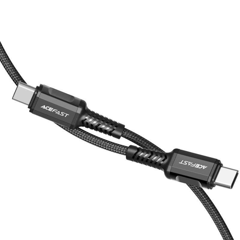 Дата кабель Acefast C1-03 USB-C → USB-C 60W (1.2 м) Black