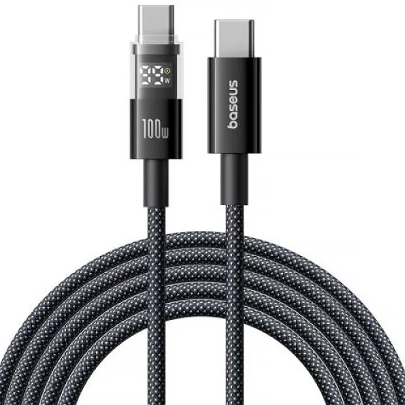 Дата кабель Baseus Display 2 USB-C → USB-C 100W (2 м) (P10382702) Cosmic Black