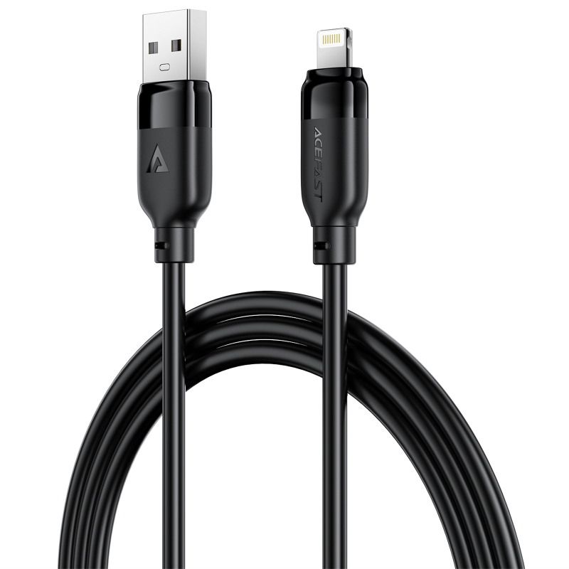 Дата кабель Acefast C16-06 USB to Lightning 2.4 А (2 м) Black