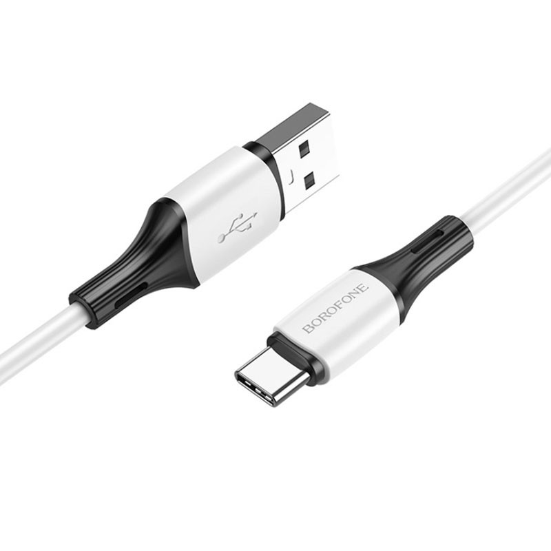 Дата кабель Borofone BX79 Silicone USB to USB-C 30W (1 м) Білий