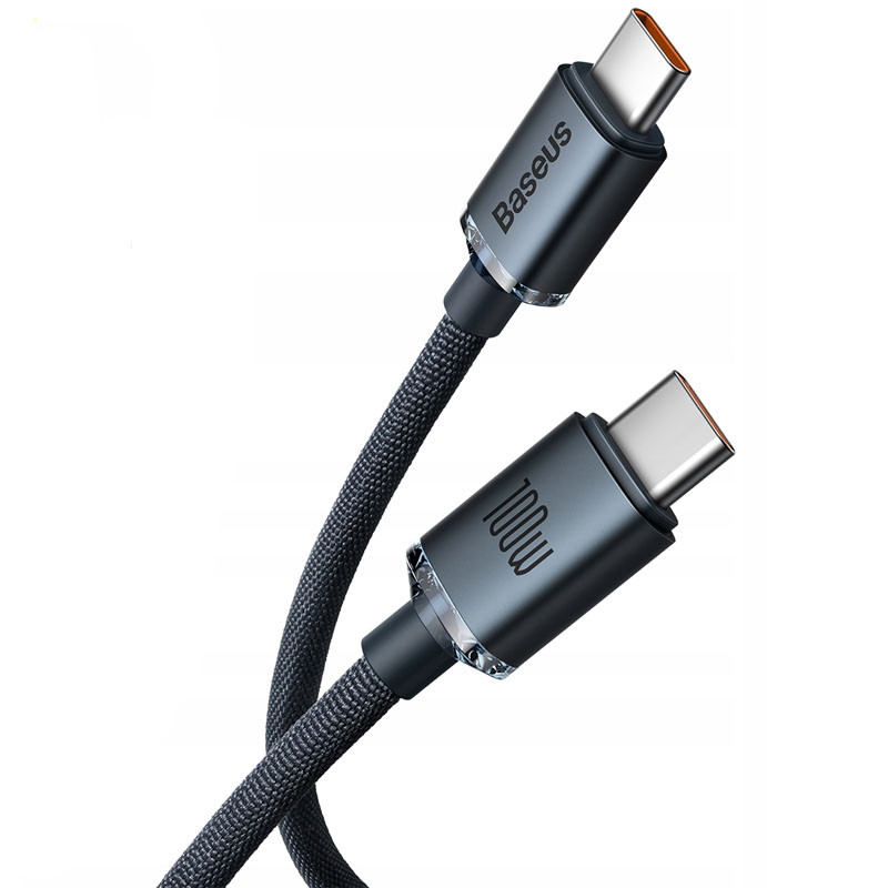 Дата кабель Baseus Crystal Shine Series USB-C → USB-C 100W (2 м) (CAJY00070) Black