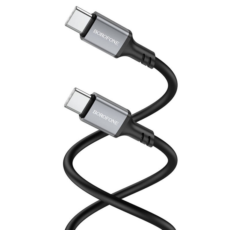 Дата кабель Borofone BX83 Famous PD 60W USB-C → USB-C (1 м) Black