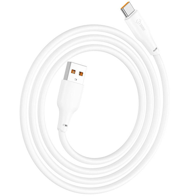 Дата кабель Hoco X93 Force USB to USB-C 100W (1 м) White