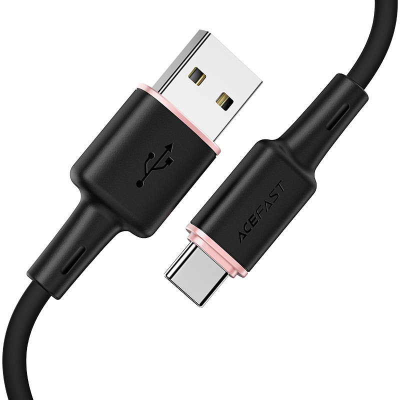 Дата кабель Acefast C2-04 USB to USB-C 3 А (1.2 м) Black