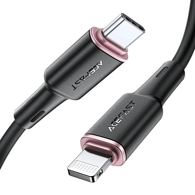 Дата кабель Acefast C2-01 USB-C → Lightning 30W (1.2 м) Black