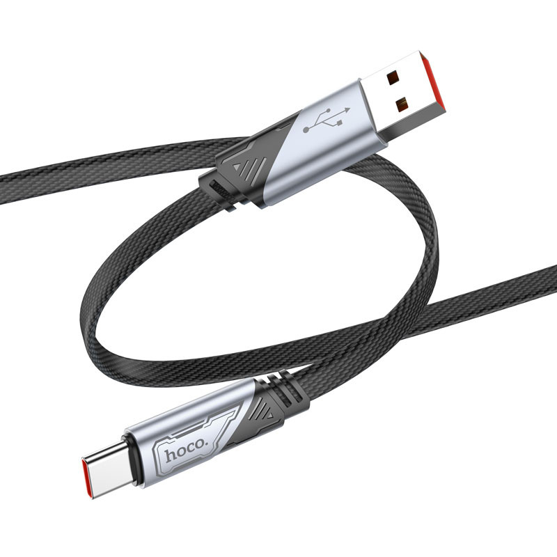 Дата кабель Hoco U119 Machine charging data USB to USB-C 5 А (1.2 м) Black