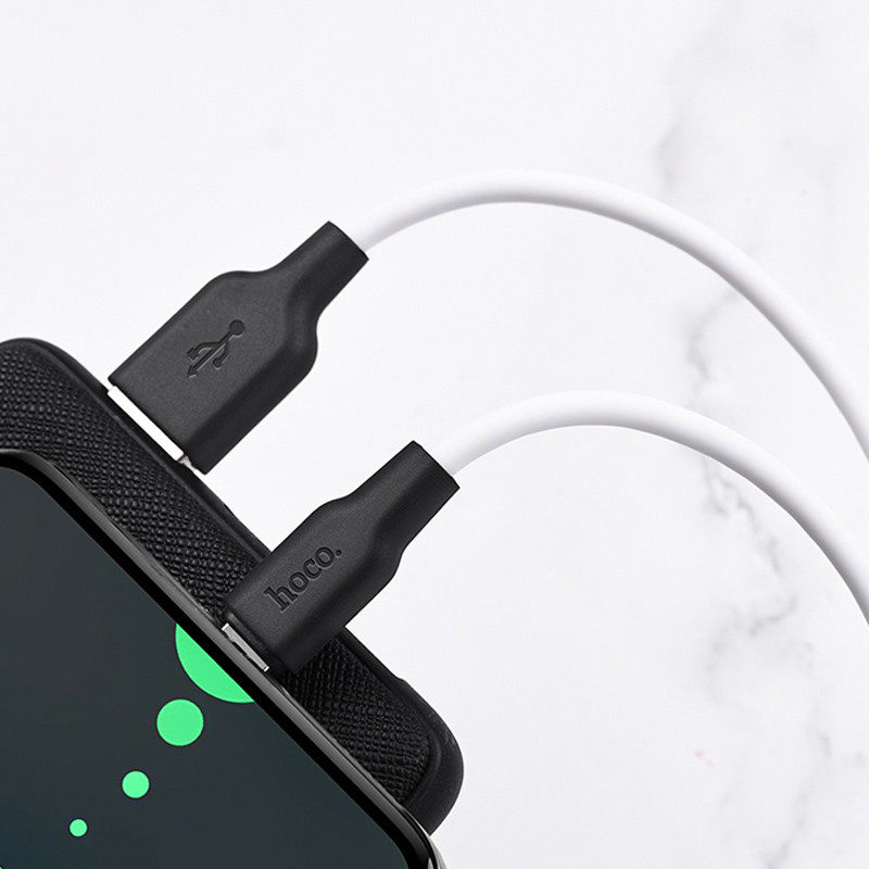Дата кабель Hoco X21 Plus Silicone USB-C Cable (1 м) Чорний / Білий