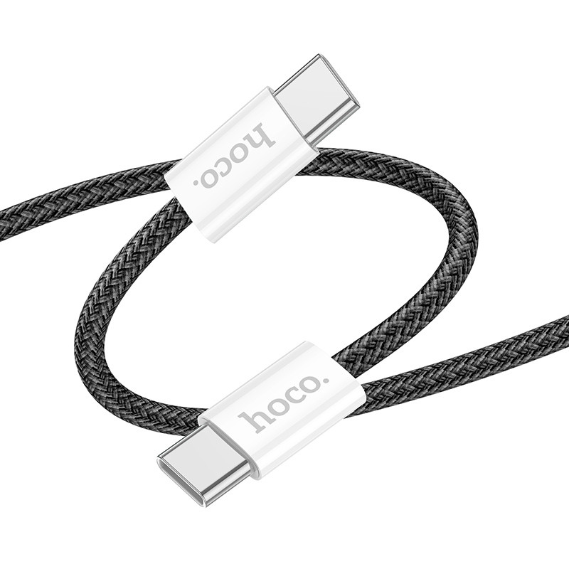Дата кабель Hoco X104 Source 60W USB-C → USB-C (1 м) Black