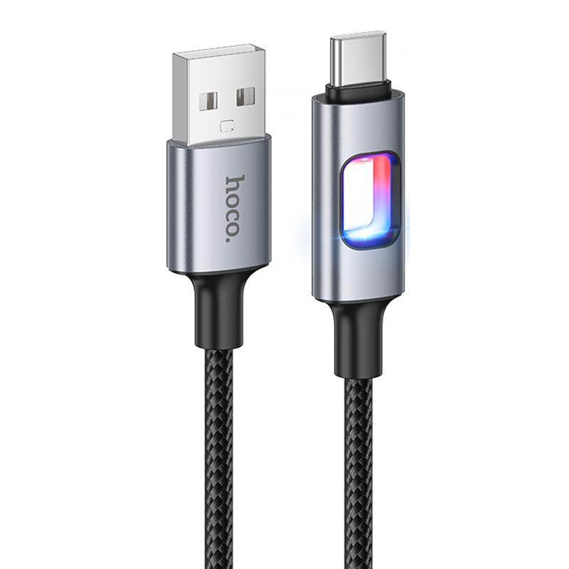 Дата кабель Hoco U144 USB to USB-C 3 А (1.2 м) Black