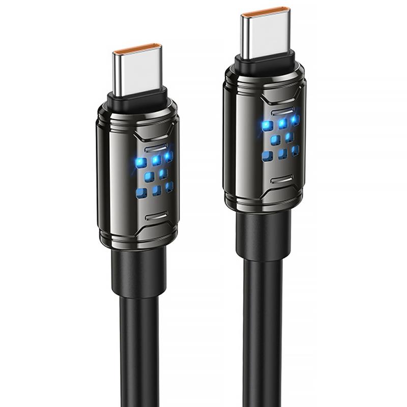 Дата кабель Hoco U143 Joy USB-C → USB-C 240W (1.2 м) Black