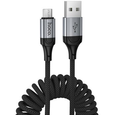 Дата кабель Hoco X121 Nuevo USB to Micro-USB 2.4 А (1.5 м) Black