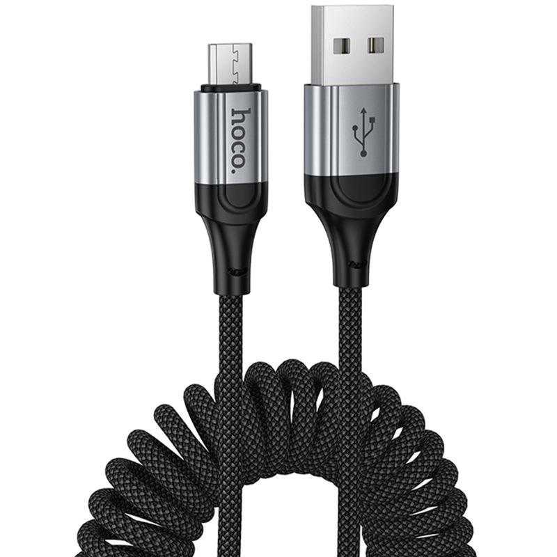 Дата кабель Hoco X121 Nuevo USB to Micro-USB 2.4 А (1.5 м) Black