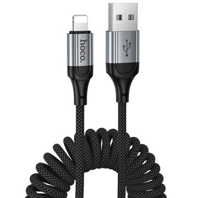 Дата кабель Hoco X121 Nuevo USB to Lightning 2.4 А (1.5 м) Black