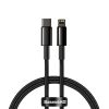 Дата кабель Baseus Tungsten Gold Type-C to Lightning PD 20W (2m) (CATLWJ) Чорний