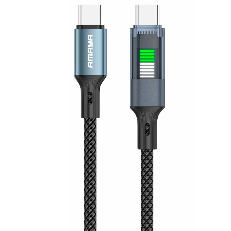 Дата кабель Amaya 111CC USB-C → USB-C 60W (1.2 м) Black