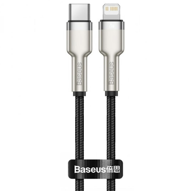 Дата кабель Baseus Cafule Metal USB-C → Lightning PD 20W (1 м) (CATLJK-A)