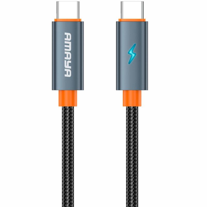 Дата кабель Amaya 58CC USB-C → USB-C 60W (1 м) Gray