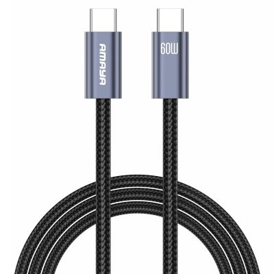 Дата кабель Amaya CC62 Type-C to Type-C 60W (2m) Gray