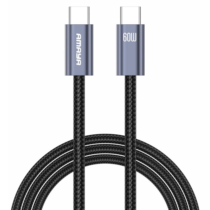 Дата кабель Amaya CC62 USB-C → USB-C 60W (2 м) Gray