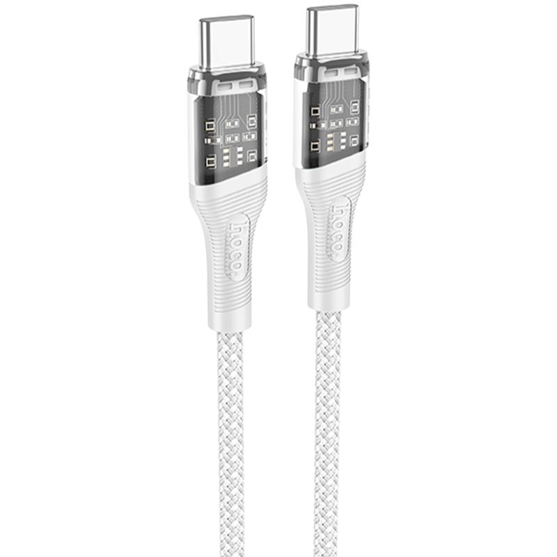 Дата кабель Hoco U111 Discovery Edition USB-C → USB-C 60W (1.2 м) Grey