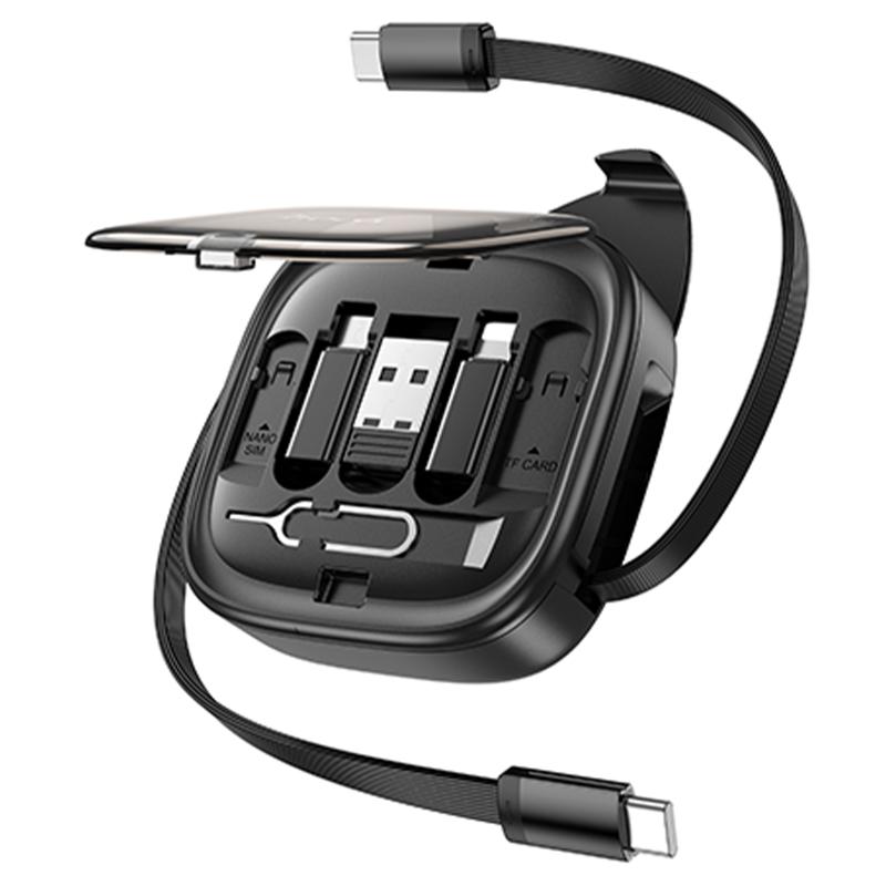 Дата кабель Hoco U140 with cable set 5in1 60W (0.95 м) Black