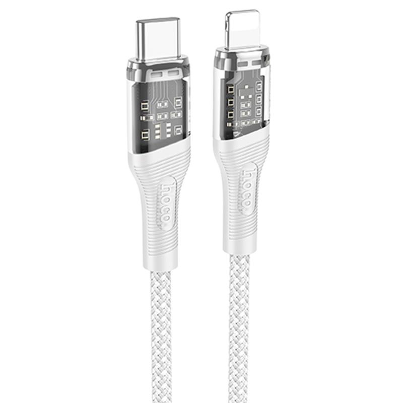 Дата кабель Hoco U111 Discovery Edition USB-C → Lightning 27W (1.2 м) Grey