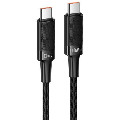 Дата кабель Hoco U153 Extreme Type-C to Type-C 100W (1.2m) Black