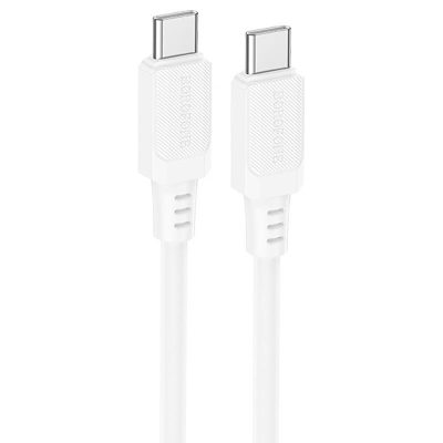 Дата кабель Borofone BX115 Lotto Type-C to Type-C 60W (1m) White