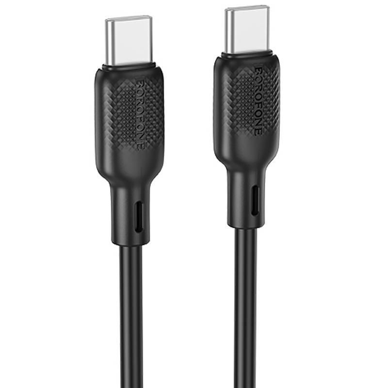 Дата кабель Borofone BX113 Lenny USB-C → USB-C 60W (2 м) Black