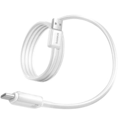 Дата кабель Baseus Crystal USB to USB-C 100W (2 м) (E04279) Moon White