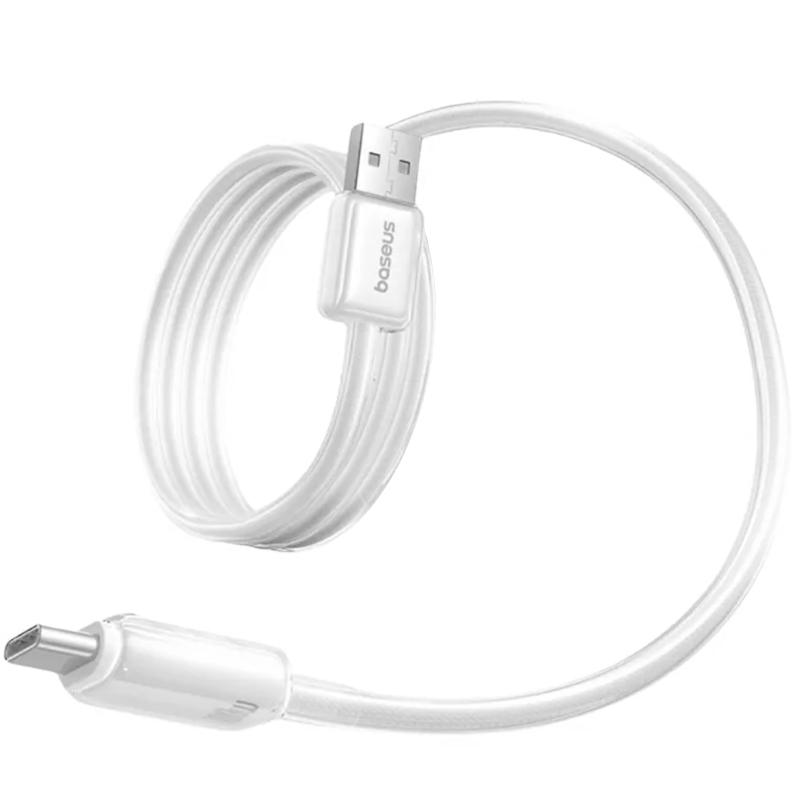 Дата кабель Baseus Crystal USB to USB-C 100W (2 м) (E04279) Moon White