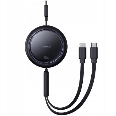 Дата кабель Baseus Bright Mirror Series USB-C → USB-C/USB-C 100W (1 м) (P10318602111) Cluster Black