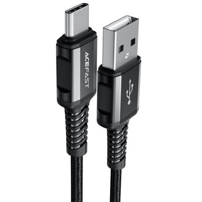 Дата кабель Acefast C1-04 USB to USB-C 3 А (1.2 м) Black