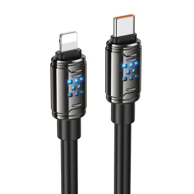 Дата кабель Hoco U143 Joy USB-C → Lightning 27W (1.2 м) Black