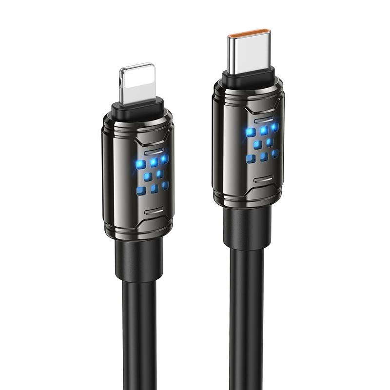 Дата кабель Hoco U143 Joy USB-C → Lightning 27W (1.2 м) Black