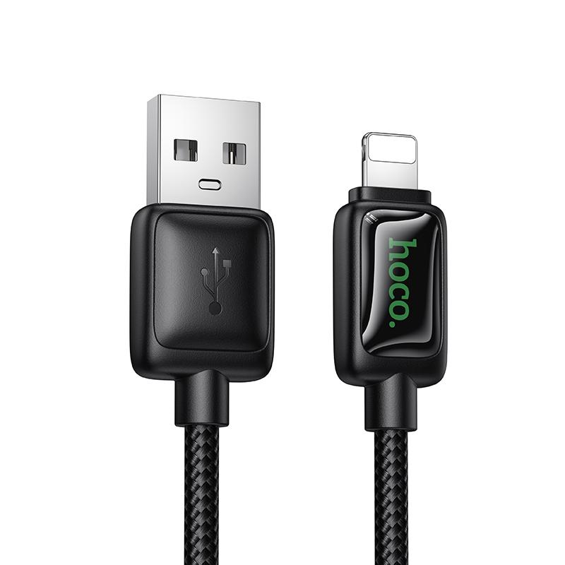 Дата кабель Hoco U146 Mundo USB to Lightning 12W (1.2 м) Black