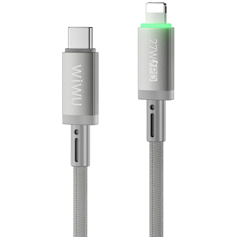 Дата кабель WIWU C082 Maglink USB to USB-C 60W (1 м) Grey