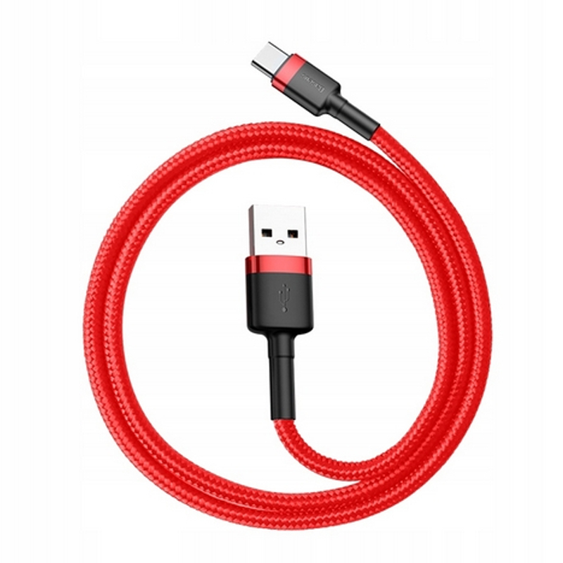 Дата кабель Baseus Cafule USB to USB-C Cable 3 А (1 м) (CATKLF-B)