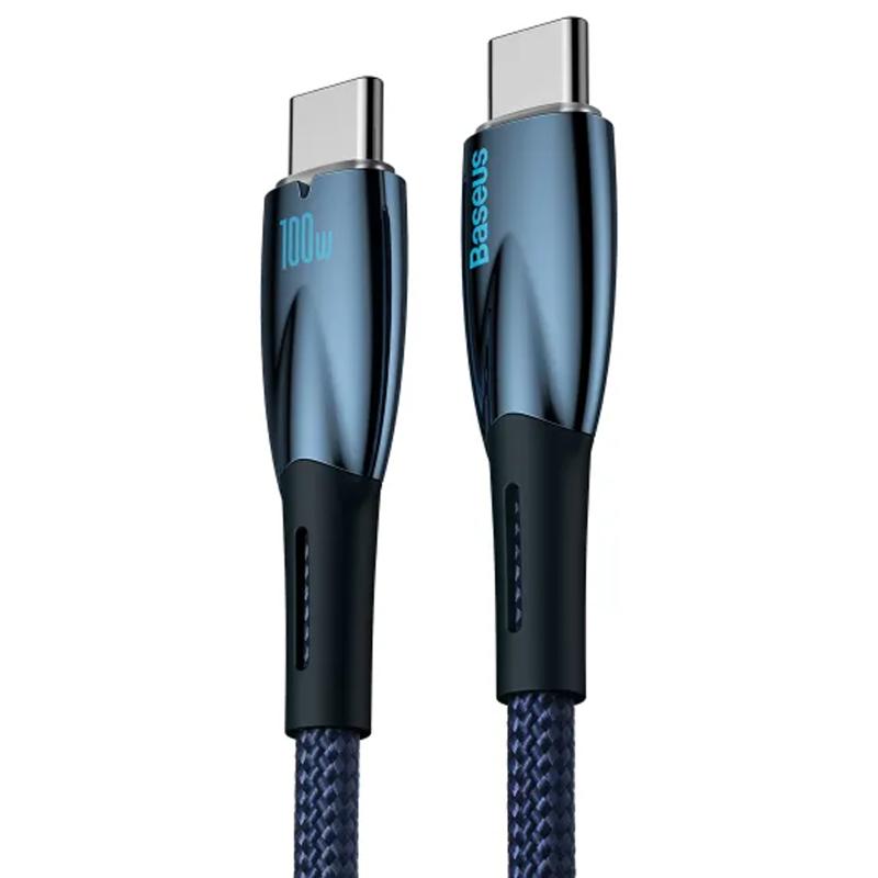 Дата кабель Baseus Glimmer Series Fast Charging USB-C → USB-C 100W 1 м (CADH00070)