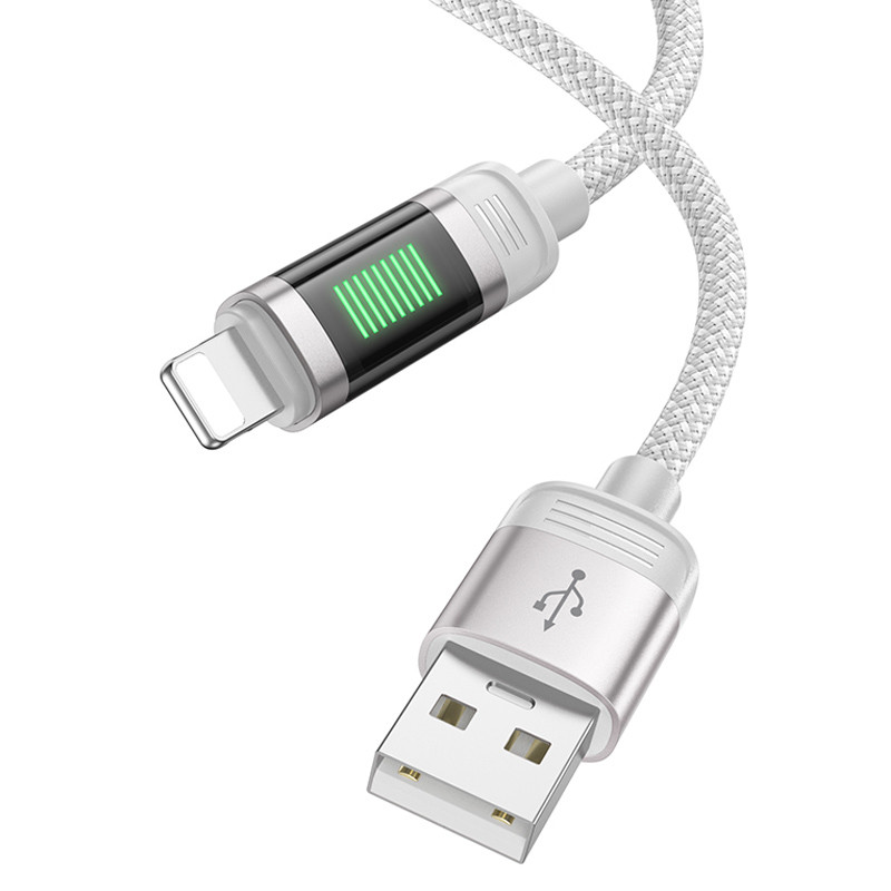 Дата кабель Hoco U126 Lantern 2.4 А USB to Lightning (1.2 м)