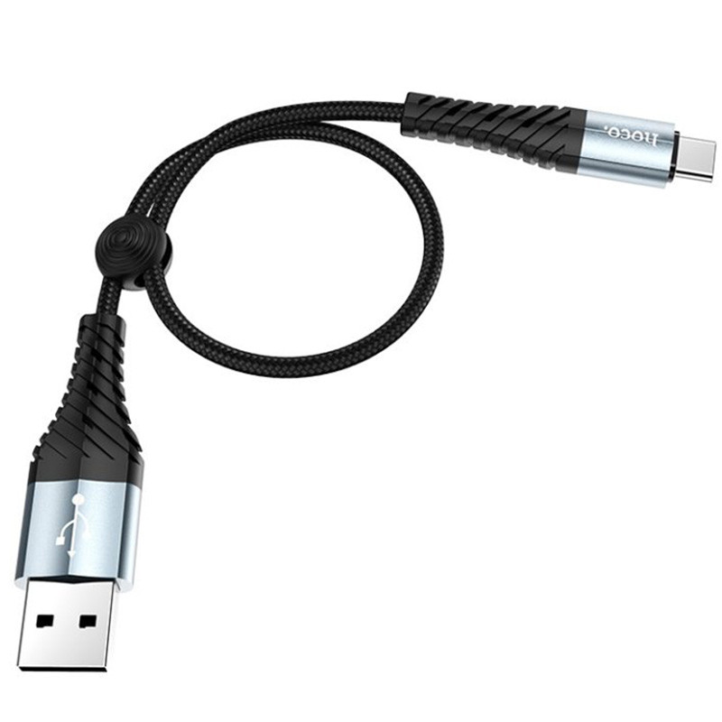 Дата кабель Hoco X38 Cool USB-C (0.25 м) Чорний
