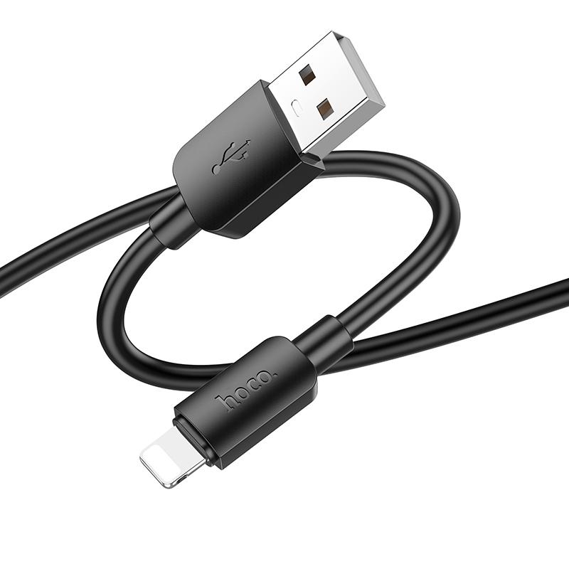 Дата кабель Hoco X96 Hyper USB to Lightning 12W (0.25 м) Black